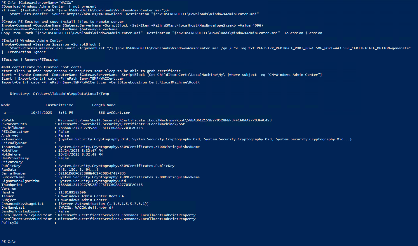 Azure Stack HCI Part VI Using The Windows Admin Center To Deploy A